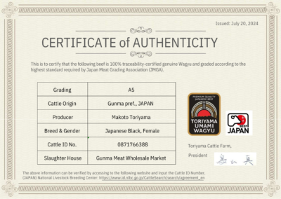 NIKU X | Wagyu Certification