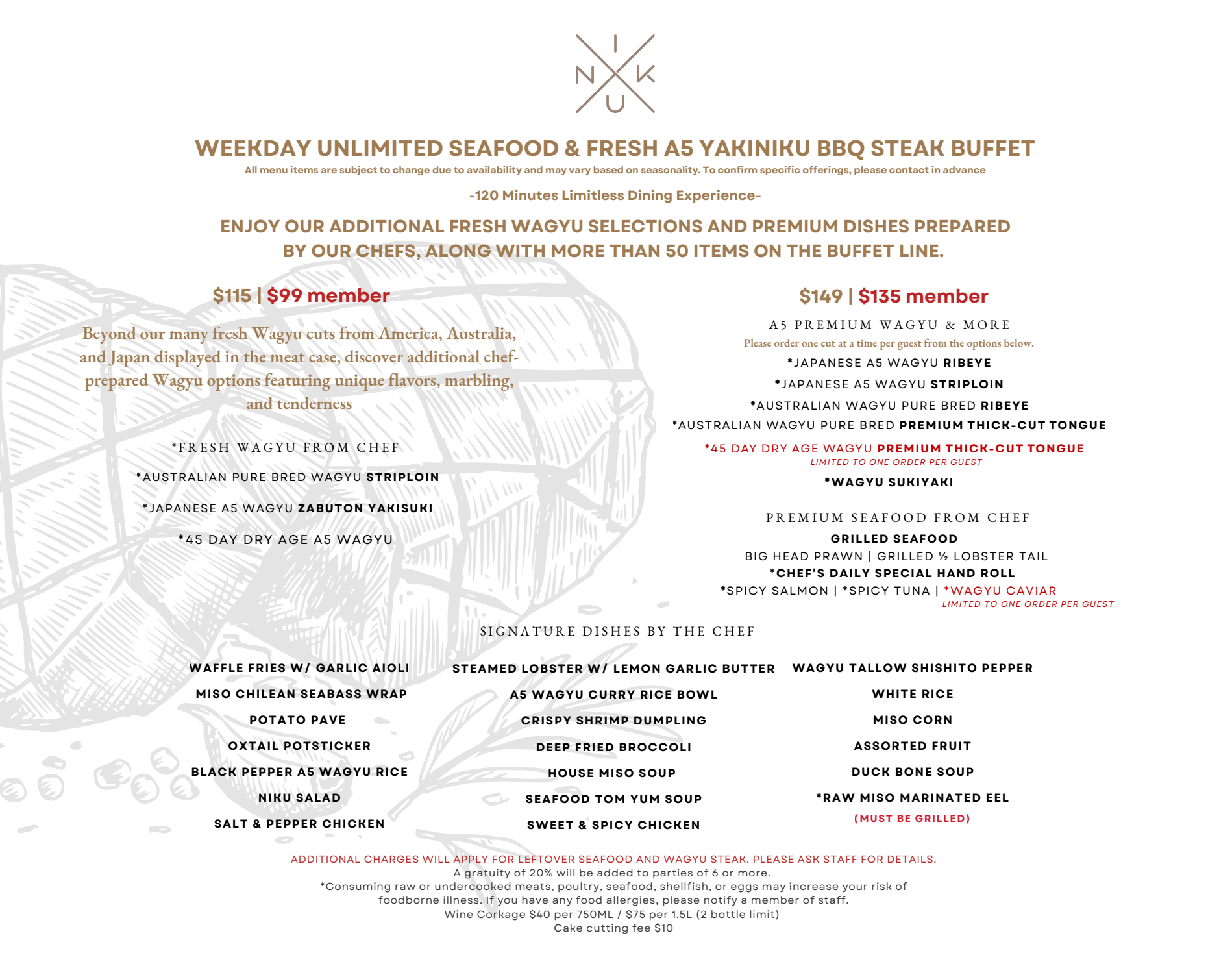 NIKU X | King Crab, Lobster, A5 Wagyu Steak & MORE