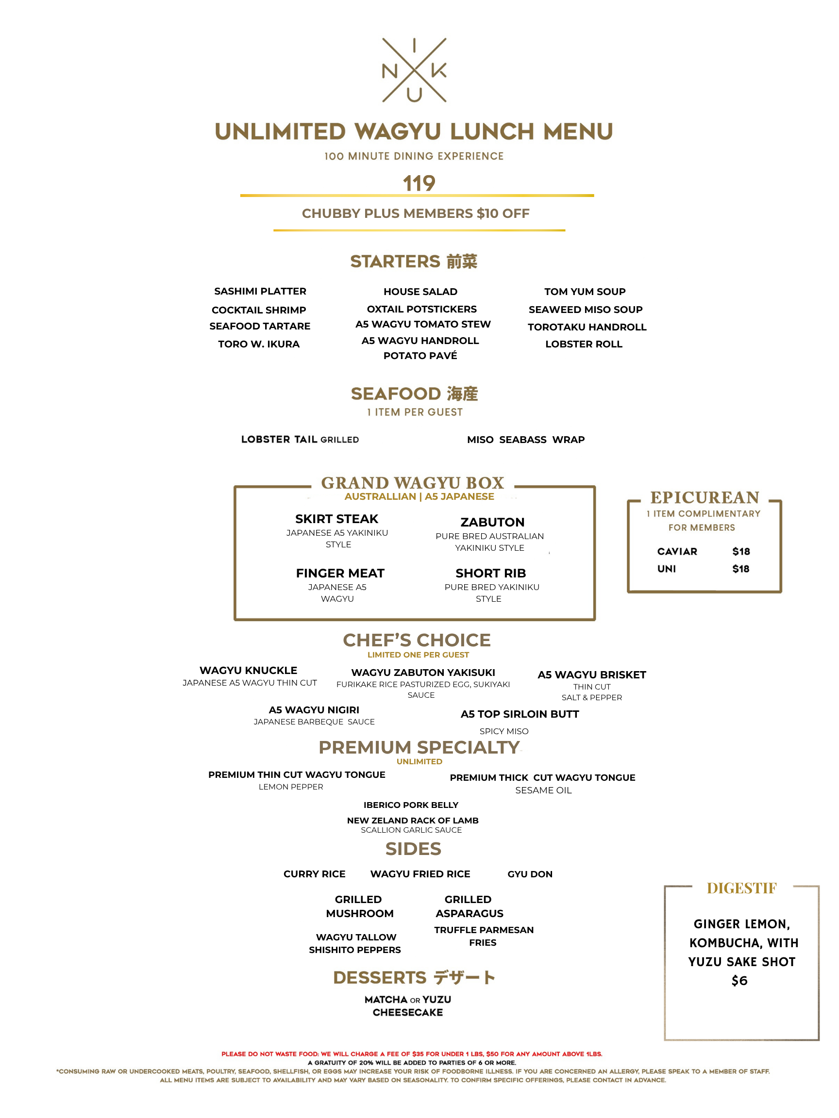 NIKU X | Unlimited Seafood & Wagyu Experience